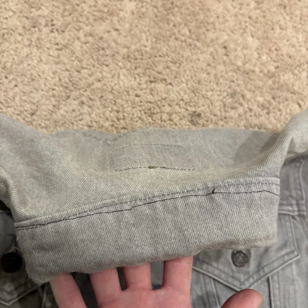 Vintage 80s Levi's Type III Trucker Jacket Mens 38 Gray Denim USA 70506-0257